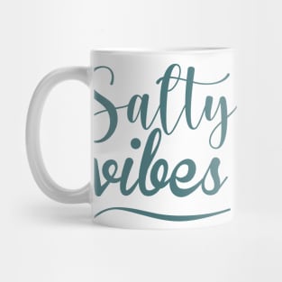 Salty Vibes. Fun, Surf, Summer, Sand, Beach Design Mug